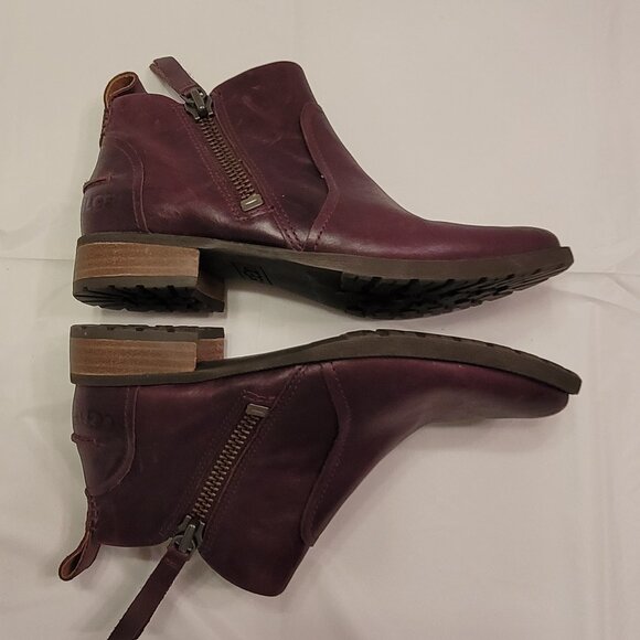 UGG Ankle Booties Plum Color Size 6 - Picture 6 of 12